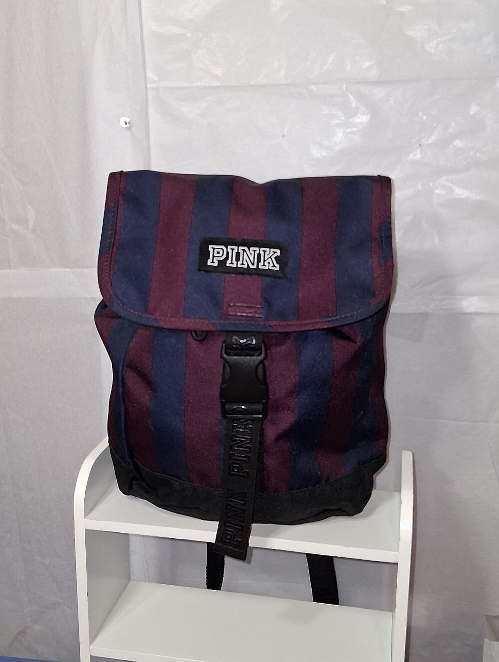 Victoria's Secret PINK Mini Striped Backpack - NWOT